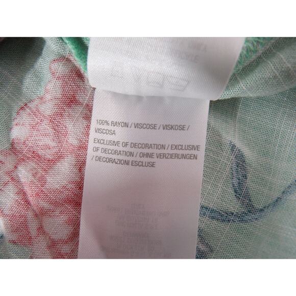 Belle Kim Gravel Tunic Top Shirt Small Floral Boho Embroidered Rayon Peasant - Picture 9 of 14